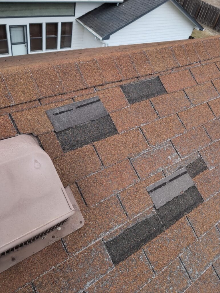 roof damage ready for roof replacement fargo nd no granules left