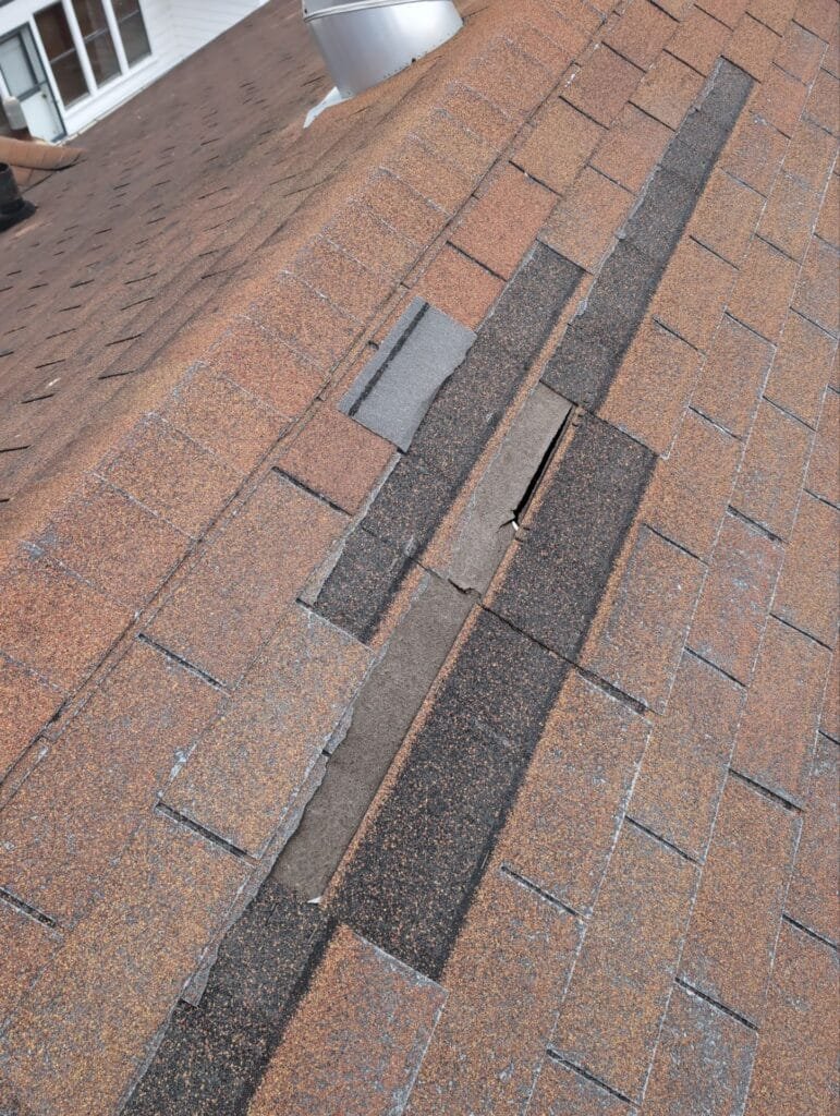 roofing damage ready for replacement roof keepers fargo